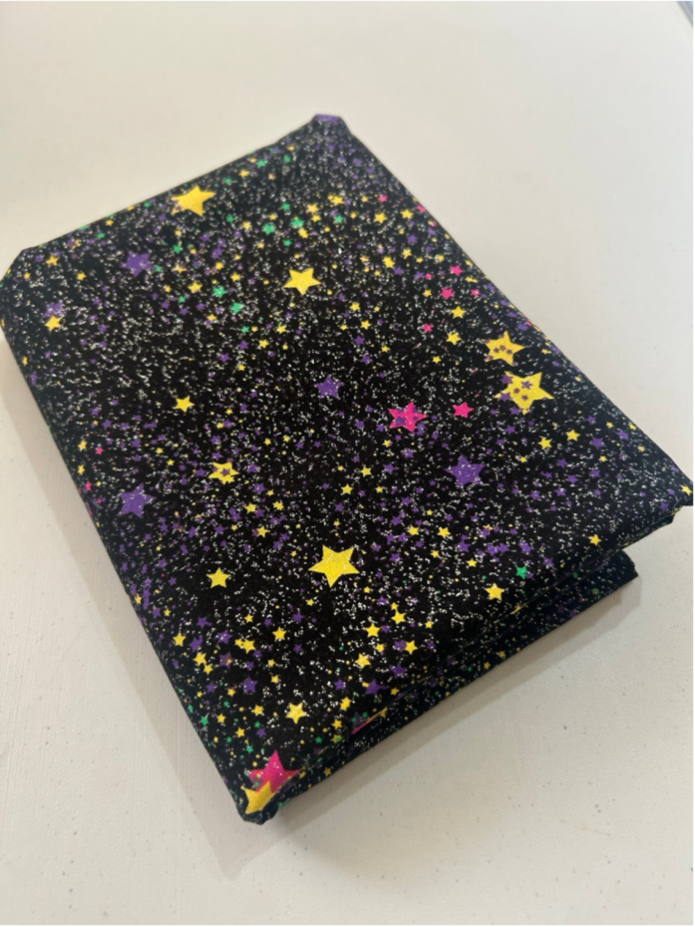 🔥3 for $40🔥 Fabric: 1 Yard 18” Craft Material Sparkly Stars Fabric